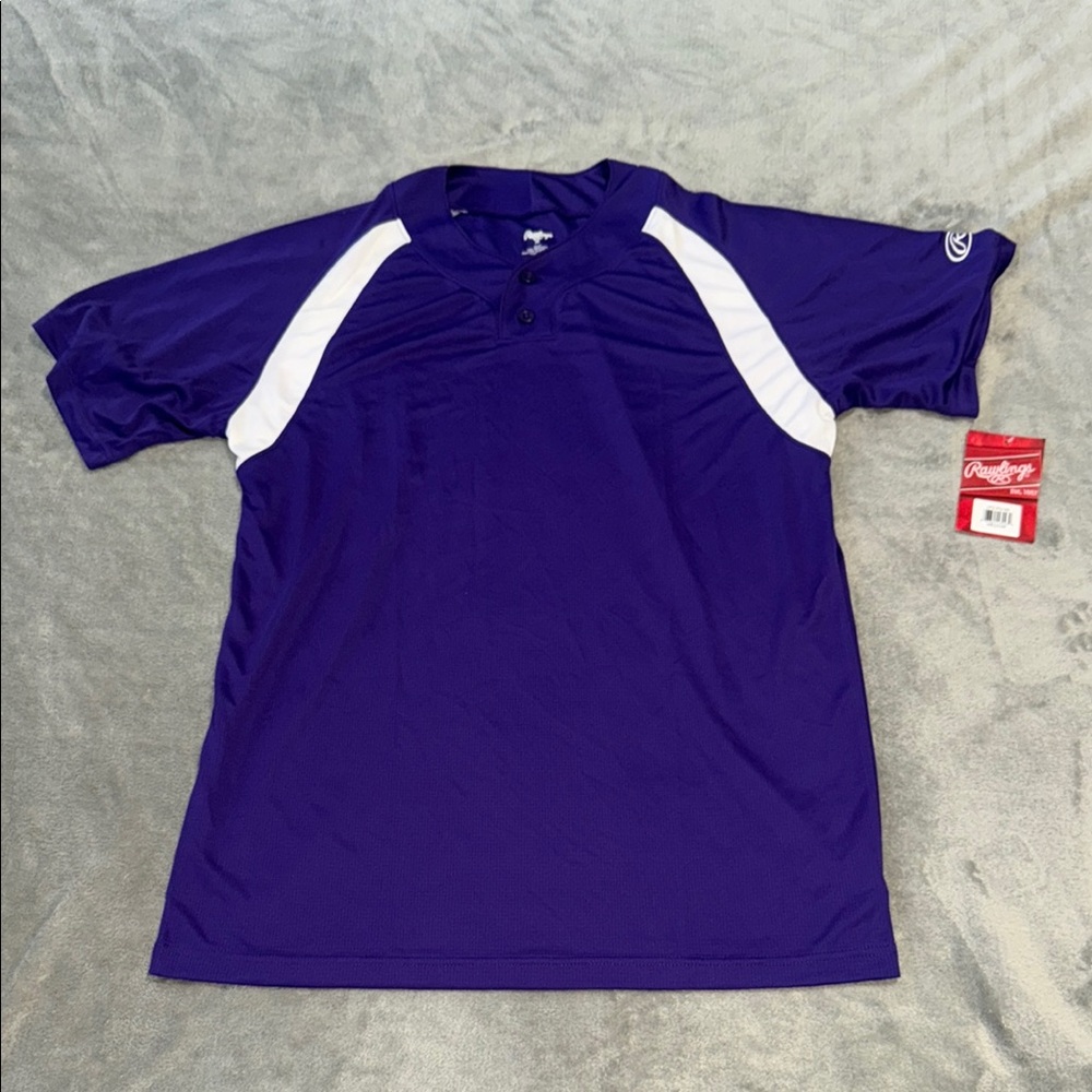 Rawlings Purple and White Performance Jersey